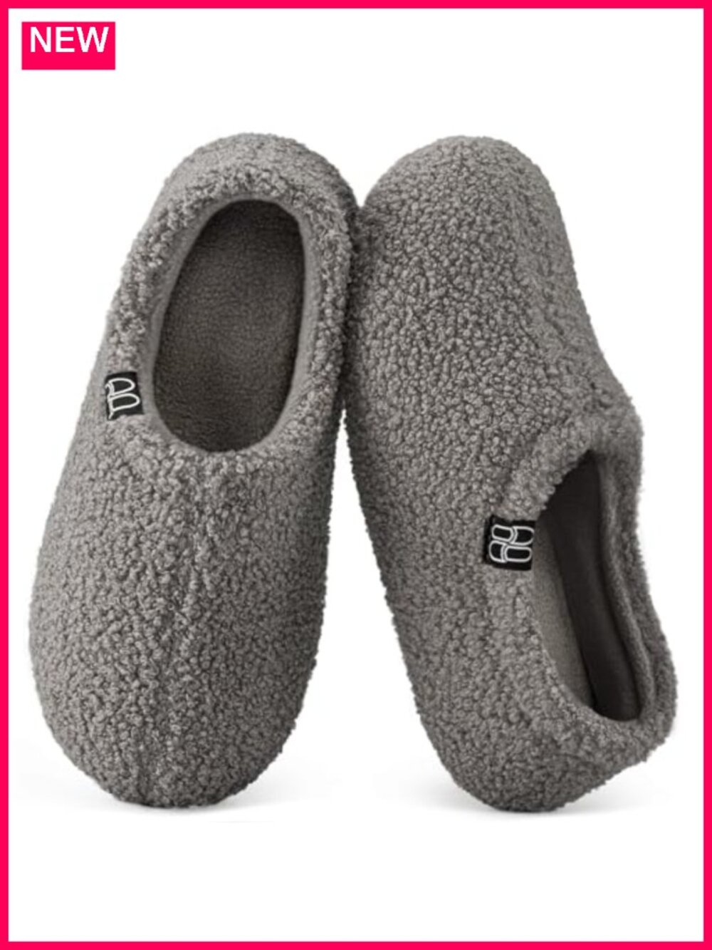 Women's Fuzzy Curly Fur Memory Foam Loafer Slippers Polar Fleece Lining